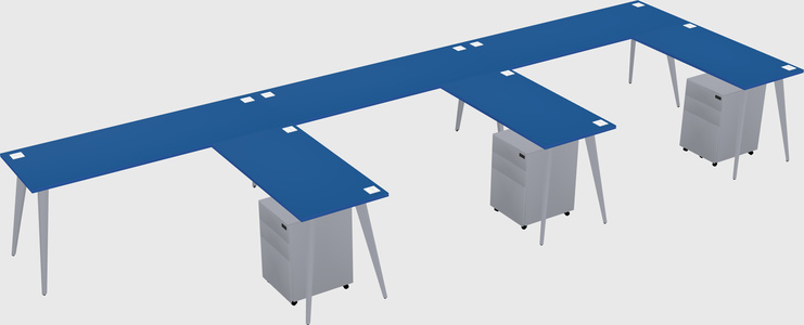 Modern L-shaped Office Desk