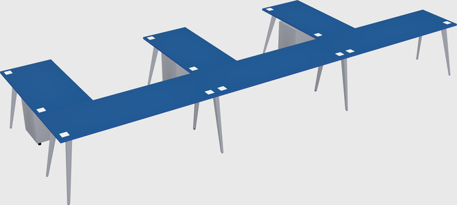 Modern l-shaped office desk