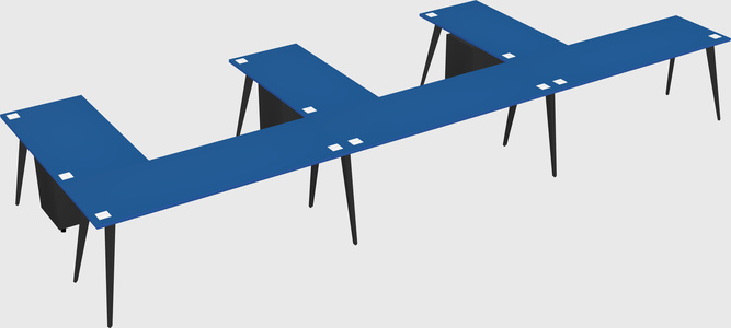 Modern l-shaped office desk