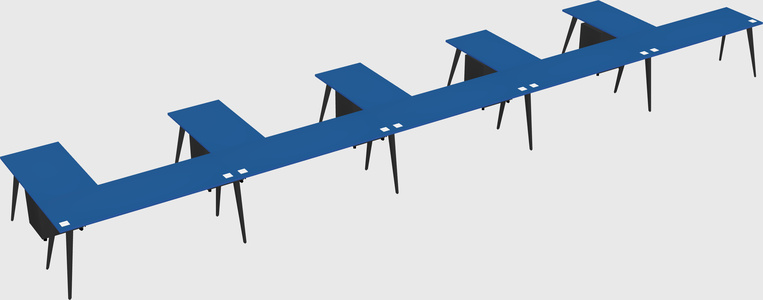Modern l-shaped office desk