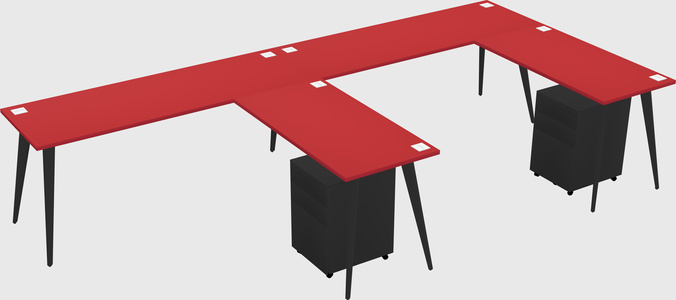 Modern L-shaped Office Desk