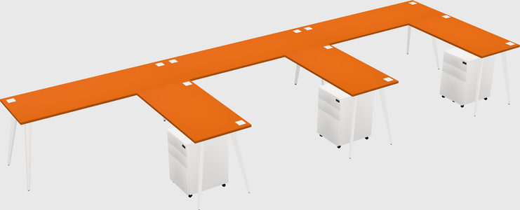 Modern L-shaped Office Desk