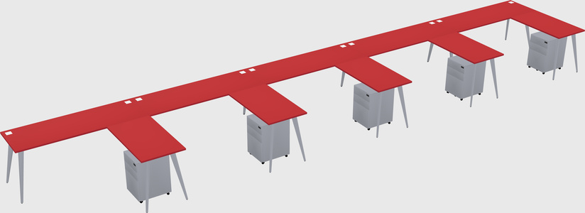 Modern L-shaped Office Desk