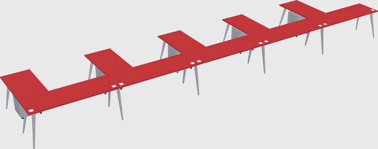 Modern l-shaped office desk