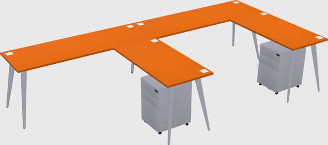 Modern L-shaped Office Desk