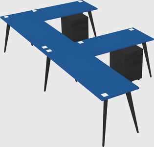 Modern l-shaped office desk
