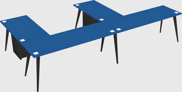 Modern l-shaped office desk