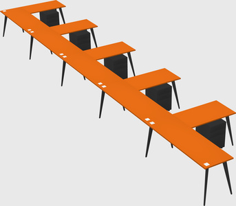 Modern l-shaped office desk
