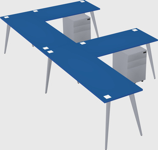 Modern l-shaped office desk