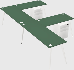 Modern l-shaped office desk