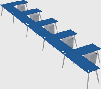 Modern l-shaped office desk