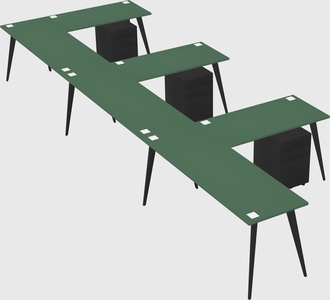 Modern l-shaped office desk