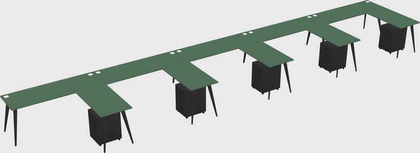 Modern L-shaped Office Desk