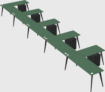Modern l-shaped office desk