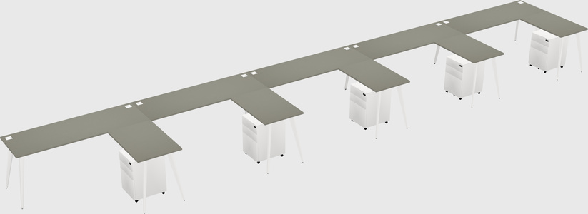 Modern L-shaped Office Desk