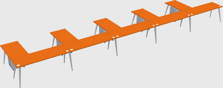 Modern l-shaped office desk