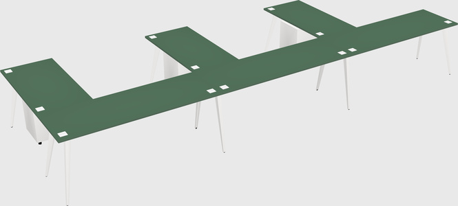 Modern l-shaped office desk