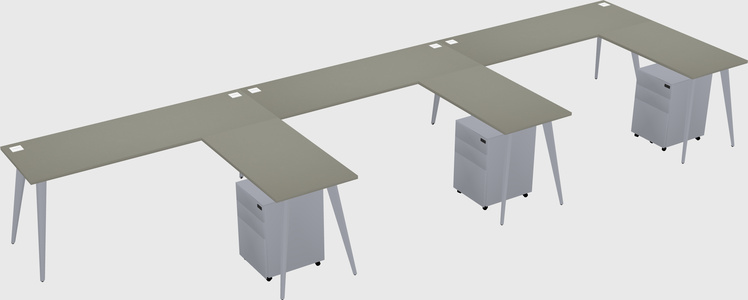 Modern L-shaped Office Desk