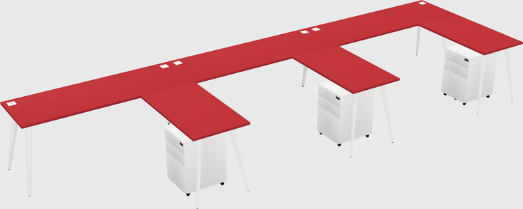 Modern L-shaped Office Desk