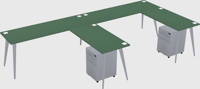 Modern L-shaped Office Desk