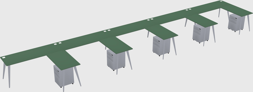 Modern L-shaped Office Desk
