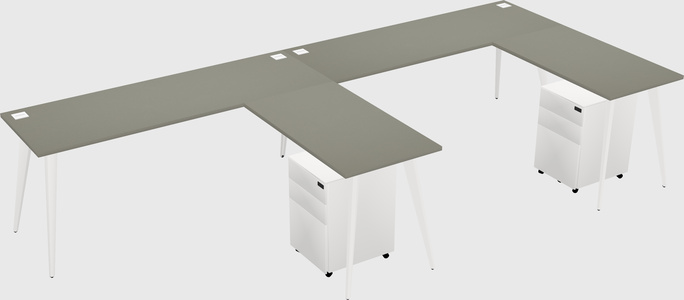 Modern L-shaped Office Desk