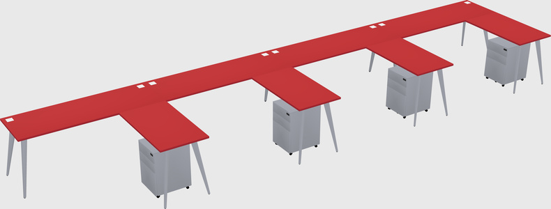 Modern L-shaped Office Desk
