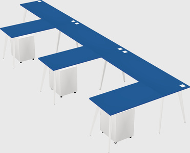 Modern l-shaped office desk