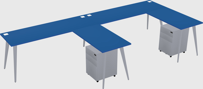Modern L-shaped Office Desk
