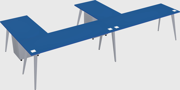 Modern l-shaped office desk