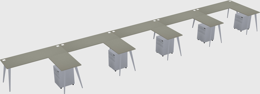 Modern L-shaped Office Desk