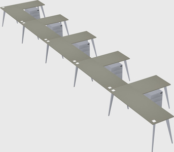 Modern l-shaped office desk