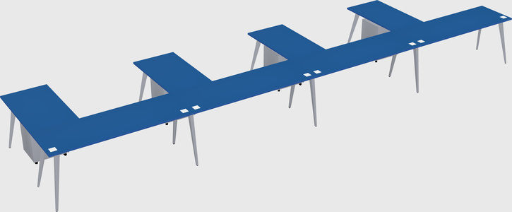 Modern l-shaped office desk