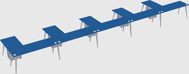 Modern l-shaped office desk