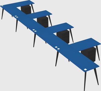 Modern l-shaped office desk