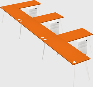 Modern l-shaped office desk