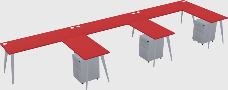 Modern L-shaped Office Desk