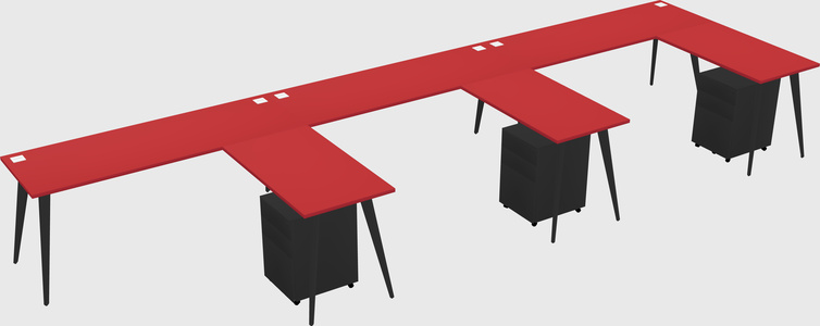 Modern L-shaped Office Desk