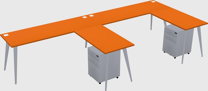 Modern L-shaped Office Desk