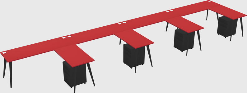 Modern L-shaped Office Desk