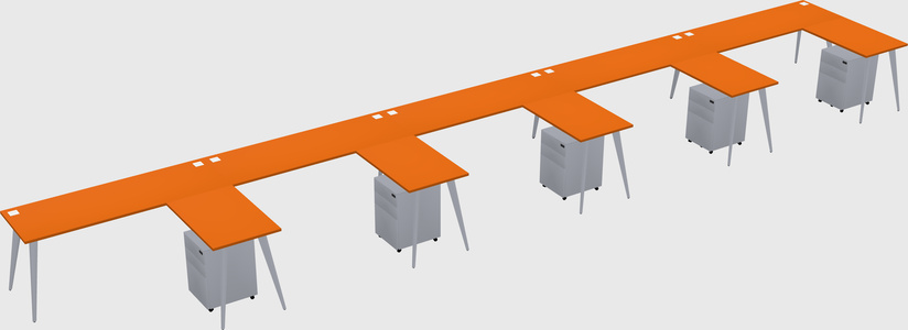 Modern L-shaped Office Desk