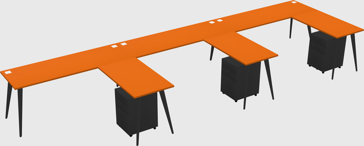 Modern L-shaped Office Desk
