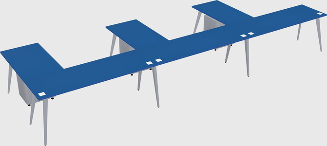 Modern l-shaped office desk