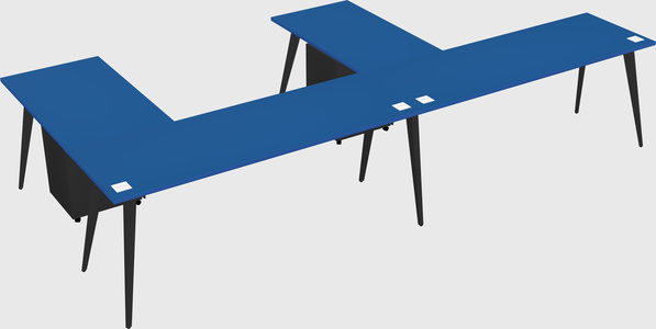 Modern l-shaped office desk