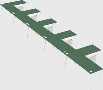 Modern l-shaped office desk