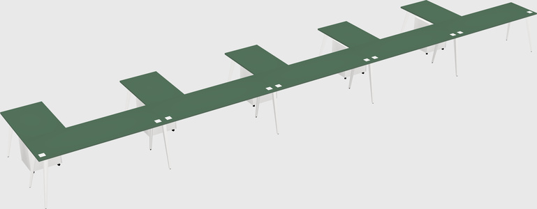 Modern l-shaped office desk