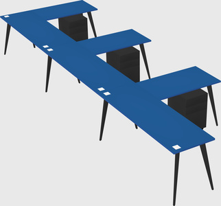 Modern l-shaped office desk