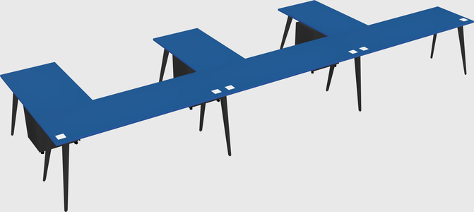 Modern l-shaped office desk
