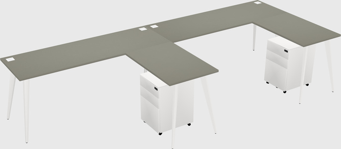 Modern L-shaped Office Desk