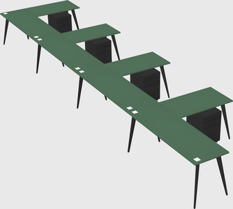 Modern l-shaped office desk